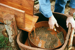 Lavage à la cuve : expérimentation