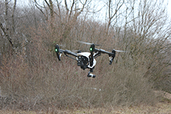 Lidar Drone Inspire in action 