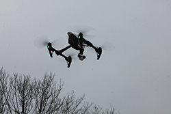Lidar Drone Inspire in action